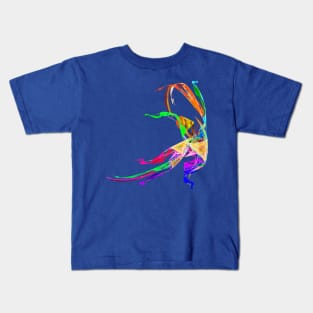 Line Drawings - Russian Dancer Kids T-Shirt